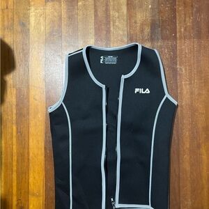 Fila Charcoal and Light Gray Neoprene Vest